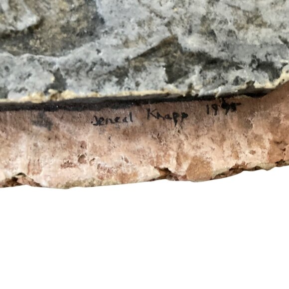 Jeneal Knapp Molded Paper Pulp Panel Art Work Titled "Natural State" 1995 - Picture 4 of 5